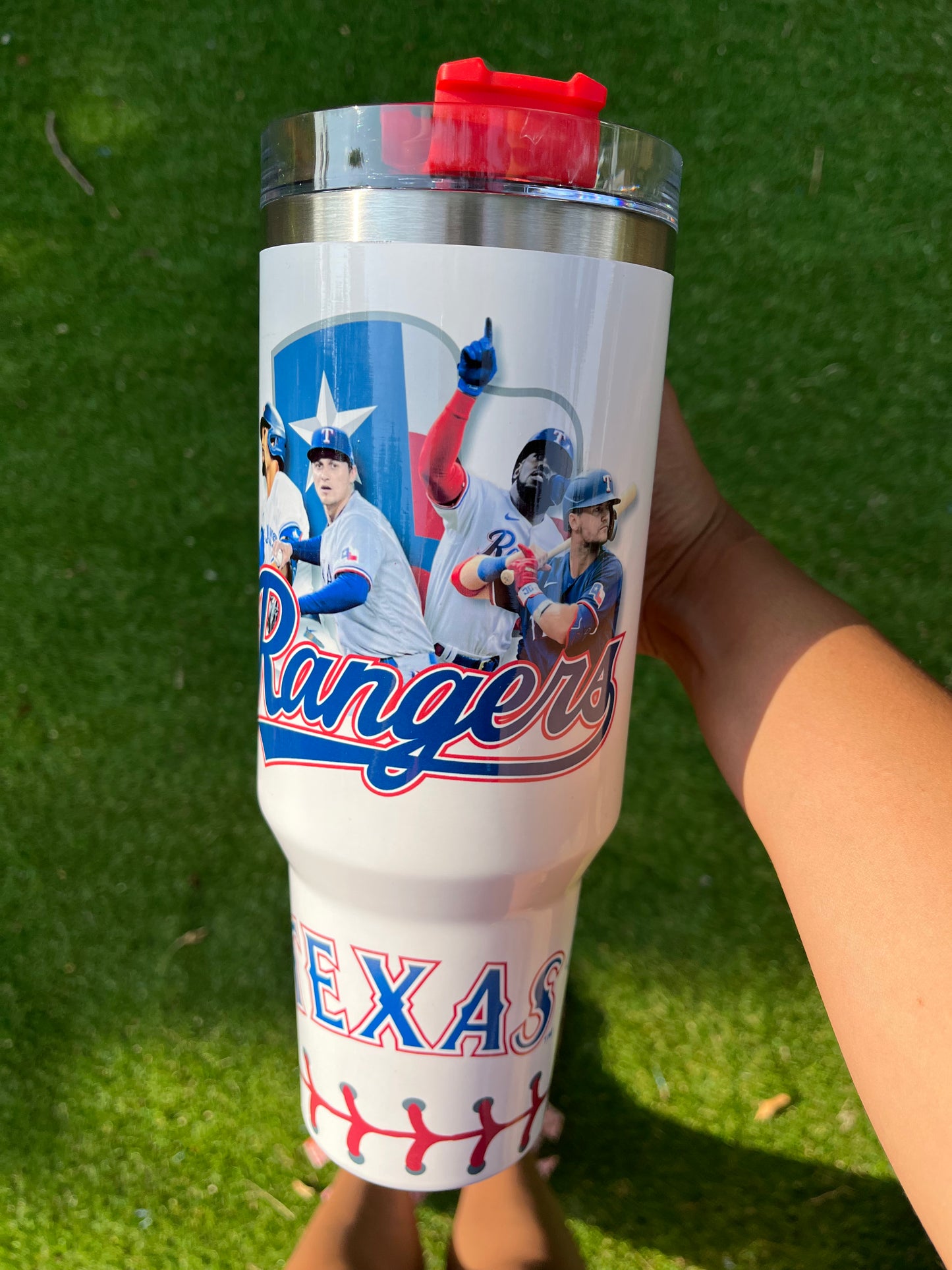 Texas Rangers MLB baseball 40oz Tumbler
